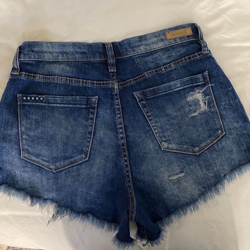 Blanknyc Wedge Blue Jean Shorts